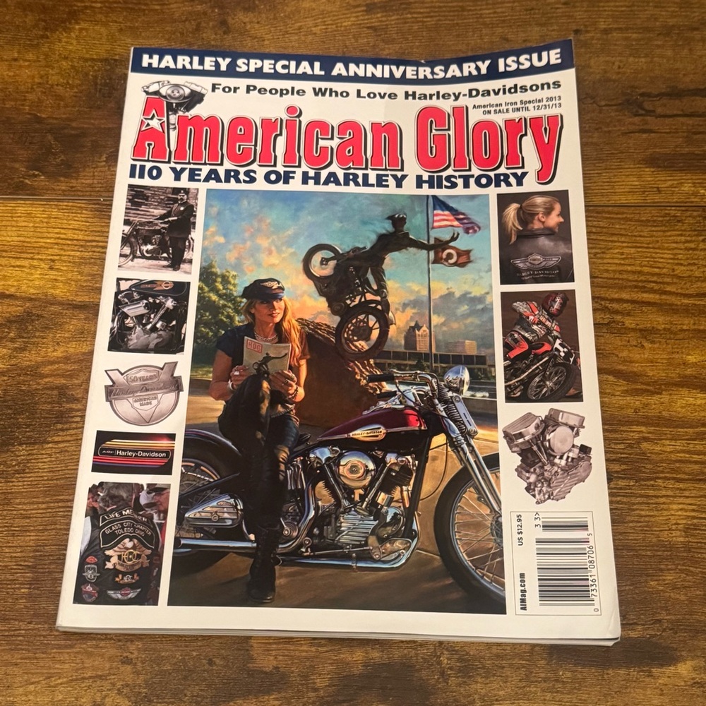 American Glory 110‎ Years Of Harley Davidson History Anniversary Magazine